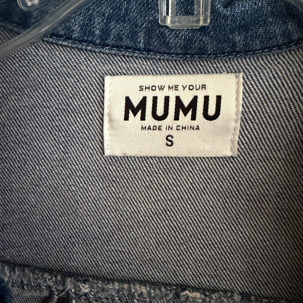 Show Me Your MuMu Outlaw Blue Denim Dress - Picture 2 of 5